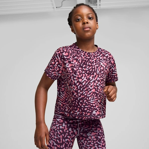 PUMA TRENINGOWA Koszulka Dziecięca: Krótki Rękaw, Ulubiony Design, Świetna Zabawa!